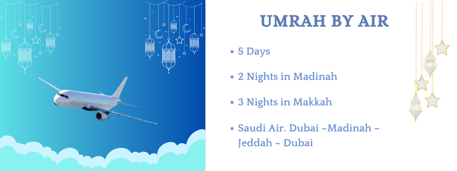 umrah package by air